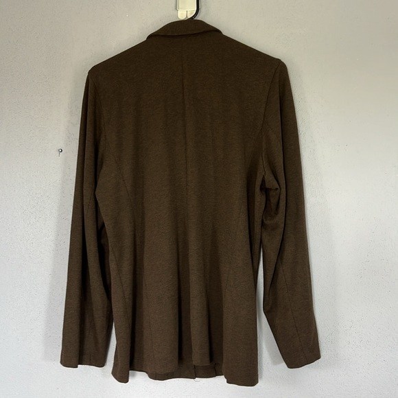 Women’s Liz Claiborne Dark Brown Blazer Jacket Size Petite L, Pre-owned - Picture 2 of 8